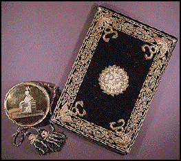 Photo of the Louisiana Purchase document.